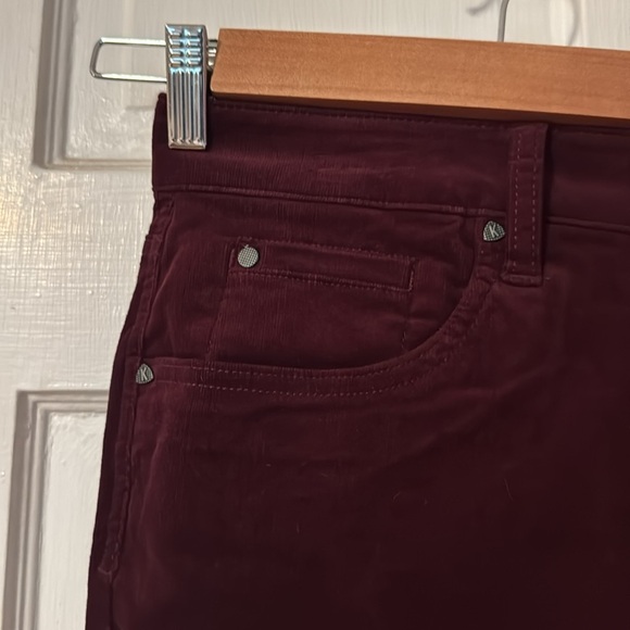 Kut from the Kloth NWT Diana High Rise Skinny Corduroy Pants Size 20W Color Wine - Picture 5 of 14